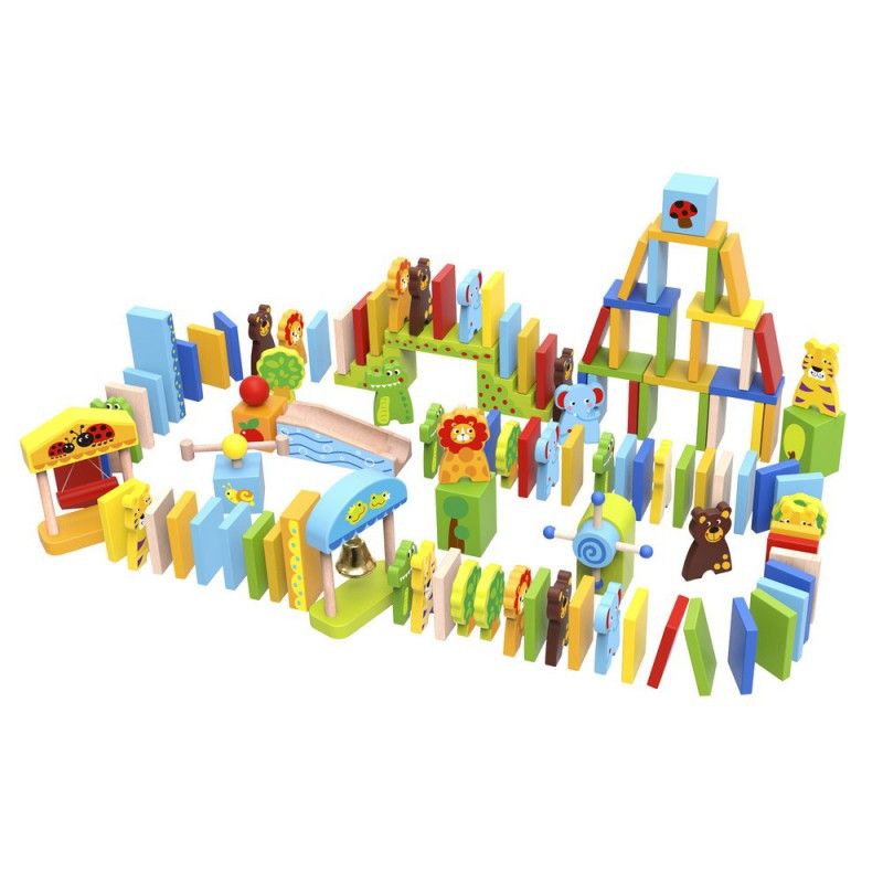 Buitenland Toneelschrijver Dicteren Bestel Domino blokken - dieren (Speelblokken) - houten speelgoed